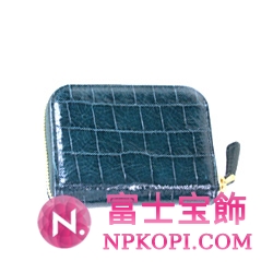 ミュウミュウ MIU MIU ラウンドファスナー式小銭入れ グリーン 5M0268-ST.COCCO-LUX-PETROLIO